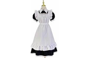 CHDIRNELY Victorian Maid Costume Women, Maid Fancy Dress, Victorian Costume Ladies Cosplay Costume Long Dress for Halloween Christmas Sexy Uniforms Women