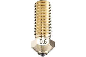 DUROZZLE Diamant PCD Düse 0,6 mm für QIDI X-Max3 / X-Smart3 / X-Plus3 3D-Drucker, gehärtet, hohe Präzision (QIDI, 0,6 mm)