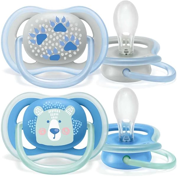 Ciucci Philips Avent Ultra Air - 2 Pezzi Per Bimbi 6-18 Mesi, Traspiranti E Fluorescenti, Senza BPA