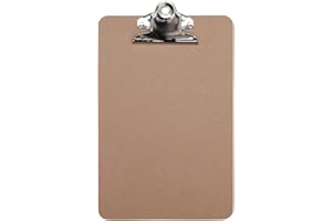 MAUL porte bloc A5 MAULclassic | Porte-bloc en bois avec pince nostalgique | Format DIN A5 vertical | Avec fixation pour accrocher au mur | Pour le bureau, la cuisine et l'atelier | Bois