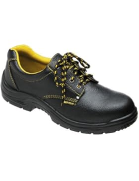 Wolfpack–Schuhe Sicherheit Leder, Schwarz Nr. 38