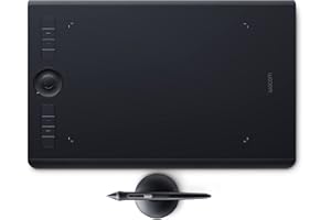Wacom PTH660 Intuos Pro Digital Graphic Drawing Tablet for Mac or PC, Medium, New Model, Black