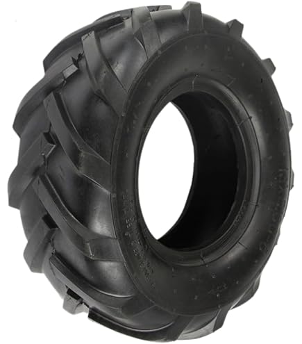 Pneu Motoculteur 13 X 5.00-6 - Caoutchouc Robuste - Diamètre 32,5 Cm - Largeur 11 Cm - Pour Motobineuse - 7