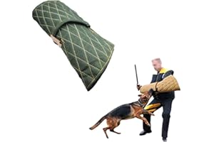 AURORAF MEISISLEY Manchette Mordant Chien Manchette Mordant Soft Bite Protection Manches Universel pour Chien Formation Morsure Manches Green