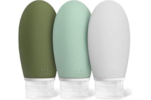 Opret Contenitori da Viaggio per Liquidi 100ml, 3 Pezzi Flaconi da Viaggio, Kit Viaggio Liquidi, Accessori Viaggio Utili per Shampoo, Liquidi and Lozione, Bottiglie da Viaggio Nessun BPA