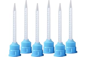 Consejos de mezcla de impresión dental, YOUYA DENTAL 50pcs Consejos dentales intra orales para materiales de odontología Tubo de mezcla de goma de silicona desechable Productos de laboratorio - Azul