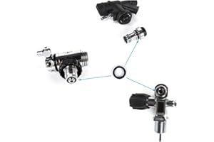 FACAIIO Dive O Rings Set 20pcs Premium Rubber O Rings for Scuba Diving, Hoses, BCDs