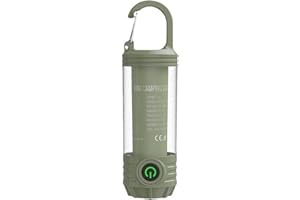 GUANGYU Mini LED luz regulable, 6 modos, con flash de señal, linterna recargable por USB, linterna de camping, 3 colores, portátil, para viajes, senderismo, pesca, emergencia, al aire libre