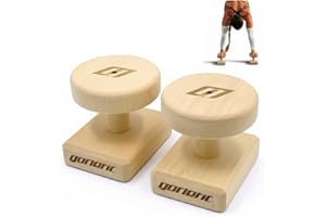 GORILANT Gorletic Basic Balance Blocks - Bloques de Equilibrio para Handstand, Paralelas Calistenia, Soporte de Flexiones, Taco Madera para Deporte en Casa y Calistenia en Casa