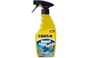 Rain-X Tratamiento Anti-Insectos – Limpieza Eficaz y Protección Invisible – Ideal para Parabrisas, Carrocería, Espejos y Cromados – 500 ml