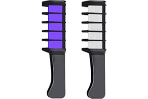 HOME HARBOR 2 Stück Haarkreide,Haarkreide Kamm,Temporär Haarfarbe Kreide Kamm Auswaschbar,für Party Cosplay