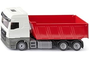 Siku 3518, autocarro con cassone ribaltabile MAN, 1:50, Metallo/Plastica, Rosso/Bianco, Camion giocattolo per bambini, Cassone ribaltabile, Design robusto