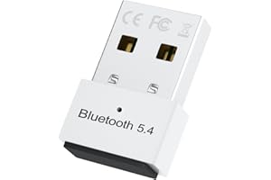 Confitik Bluetooth Adapter PC - USB Bluetooth 5.4 Dongle - Bluetooth Stick, Low Latency, Plug & Play, Compatible with Windows 11/10/8.1/7 for Desktop, Laptop, Headset, Keyboard, Mouse