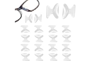 QEQSHQO 10 Paires de Protège-Nez de Papillon en Silicone Adhésif Souple et Antidérapant, Coussinets de Nez pour Lunettes et Lunettes de Soleil (2.5 mm)