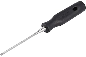 STUBAI Stechbeitel mit schwarzem Plastikgriff & extra langer Klinge, Ø 4 mm, Stemmeisen zur präzisen Bearbeitung von Holz hochwertiges Werkzeug für Schreiner Tischler Heimwerker