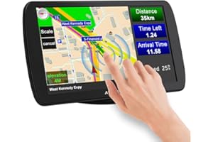awesafe Sat Nav, 9 inch Truck Satnav Europe UK Ireland Maps GPS Navigation for Car Truck Lorry HGV Caravan Motorhome, Sat Navs for Cars UK Postcodes, Speed Camera Alerts & POI Lane Assist
