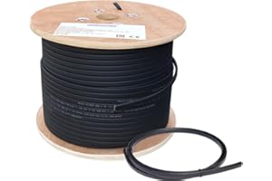 CALORIQUE Selbstregulierendes Heizkabel SLL - 16W/m - zum Schutz vor Frostschäden bei Dachrinnen und im Außenbereich - Rohrbegleitheizung - Frostfreier Betrieb von PV-Modulen - Meterware