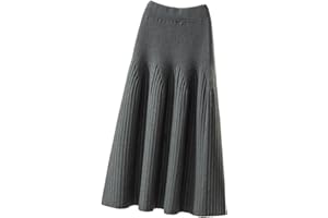 SUIUOI Jupes longues en velours côtelé, trapèze, pour femme, plissées en tartan, pour l'hiver et l'automne, midi, élastiques, vintage, élégantes, pliées, décontractées