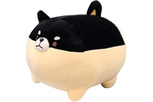 ISAKEN Cuscino Animale Peluche, Cane Cuscino Peluche Morbido Cucciolo Bambola Carino Grasso Shiba Inu Giocattoli, Regali per Ragazze