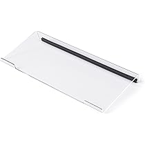 Keyboard Stand For Desk Keyboard Stand Tilted Acrylic Angled Ergonomic - Clear Tilted , For Office Desk Home School, 43.18x15.24x3.81cm Acrylic Riser Keyboard Riser
