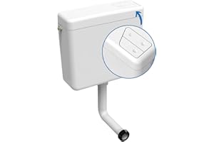 kör4u Spülkasten mit 2-Mengen-Spülung, 6/9 Liter, weiß – Wassersparend, universell kompatibel, inkl. Füllventil & Zubehör für einfache Montage