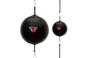 ‎FOX-FIGHT FOX-FIGHT DOPPELENDBALL Speedball BOXBIRNE BOXBALL Echtes Leder