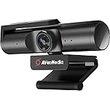 AverMedia Live Streamer CAM 513, Ultra Wide Angle 4K Webcam with Webcam Cover, Built-in Microphone, Plug & Play for Gaming, S