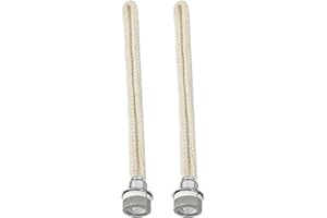 Faderr 2 piezas de lámparas catalíticas quemador mecha lámpara lámpara de aceite mecha de reemplazo control de aire catalítico lámpara quemador mecha para aire interior mejorar aromaterapia (plata)