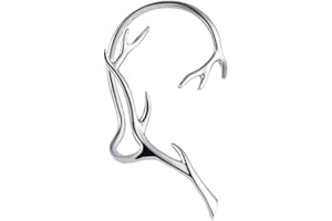 USHOBE Cuffes D' oreille Classiques Femmes Boucles D' oreilles Enveloppantes Non Pierc Ear Oret Clip Eargs Elfe Cuffs Ear Eary Orees Boucles Cosplay Jewelry For Women Girls (Gold)