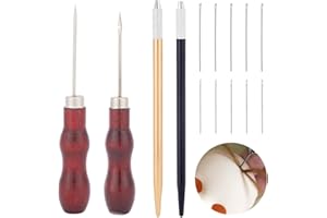 AHANDMAKER Reroot Rehair Tools, alfileres de raíz de aleación, juego de fabricación de muñecas, accesorios para hacer muñecas para manijas de manija DIY, OB, BJD, peluca