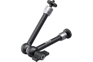 (Version Mise à Jour) SMALLRIG Bras Articule Magic Arm 10 Pouces Bras de Friction Reglable pour Moniteur LCD LED Light Caméra DSLR Rig - 2066B