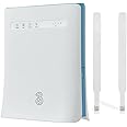 3 Network ZTE MF286D CAT 12 600mbps 4G+/LTE Home/Office Router (White ...