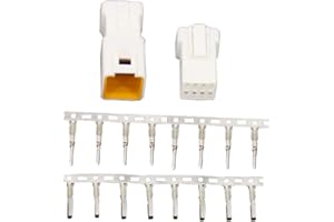 CNLW 5 Sets Automotive Connectors 08T-JWPF-VSLE-S and 08R-JWPF-VSLE-S 8 Pin Waterproof Connectors Male and Female