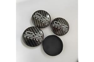 NEMEAE Coprimozzo 4 PZ 55mm per OZ Racing Coprimozzo per Mozzo Centrale per Auto Cerchi per Lo Styling Automatico Copertura Badge Emblem Sticker Tappi per Mozzo Ruota