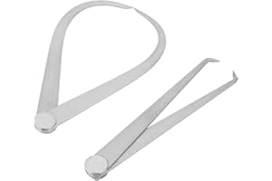MLMLH 2Pcs Calibre Interior Exterior de Acero Inoxidable, Calibradores de Juntas de Maquinista, Conjunto de Calibradores, Herramienta de Medición de Junta de Fricción Firme, para Medir