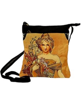 Handtasche Umhängetasche Mucha - Frühling 25 x 30 cm von Artis Vivendi