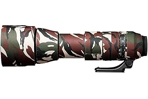 easyCover - Lens Protection Camouflage Cover - Objektivschutz - Schutz für Ihr Kameraobjektiv - Geeignet für Tamron 150-600mm F/5-6.3 Di VC USD G2 - Grüne Camouflage