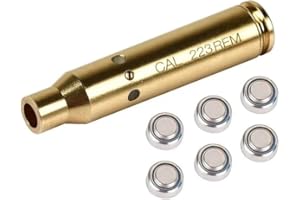 AQACOACH THE GREEN SOLUTION 223 5.56mm Bore Sight Red Dot Patrone mit 2 Sätzen Batterien