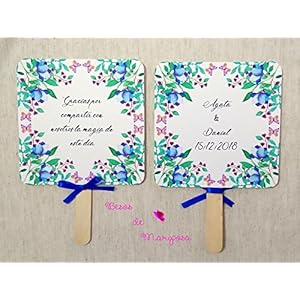 50 Paipai-Einheiten für personalisierte Hochzeiten. Fan Hochzeit