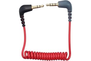 acdokuk 3.5MM TRS to TRRS Patch Cable Compatible with Rode SC7/BOYA-MM1 Microphone - for VideoMicro GO/Wireless GO/Smartphone Conversion