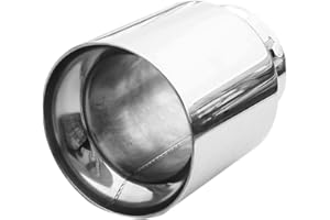 CARJOY Exhaust Tip Trim Car End Pipe Tail Sport Muffler Stainless Steel Chrome Universal