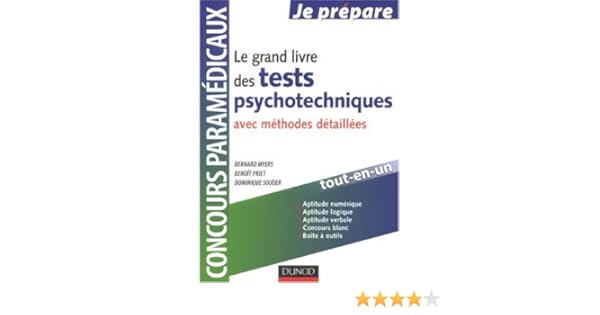 le grand livre des tests psychotechniques dunod