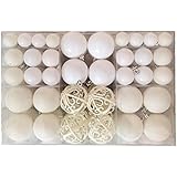 Exclusiva Bolas de navidad Bolas para árbol de navidad SET con Pieza 100 Color Blanco
