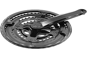 PROWHEEL Triple Roue et manivelles laminées - Protection de chaîne 170 mm - Vélo