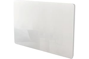 Kalia Radiateur électrique à inertie sèche bloc CERAMIQUE + facade VERRE écran LCD 1500W GLASS Norme NF