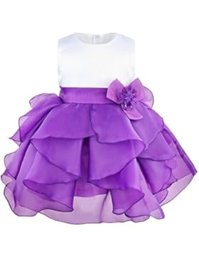 Freebily Süßes Baby Mädchen festlich Kleid Ärmellos Organza Tütü Prinzessin Party Babykleid Kleider Festzug mit...