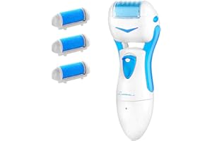 Limerence Pedicure elettrico professionale Attrezzi callus remover roll pedicure per calli piedi cura piedi togli calli Rimuove La Pelle Morta Impermeabile Ricaricabile Senza Fili 3 Testine Extra