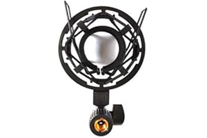 BOGORO Supporto Universale per Microfono, Supporto del Microfono Dello Studio, Supporto per Microfono a Clip, Sospensione Elastica in Metallo, per Trasmissione Online Studio Registrazione Musicale