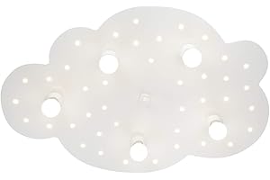 EEC A+, Elobra Plafonnier nuage 5/40 - Bois ampoules