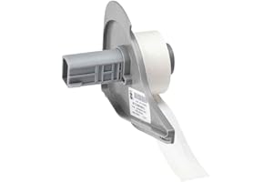 Brady b-422 Permanent Polyester Etiketten mit Weiß Farbe und Glanz, Finish für BMP71 Label Drucker, 0.375"x50', weiß, 1